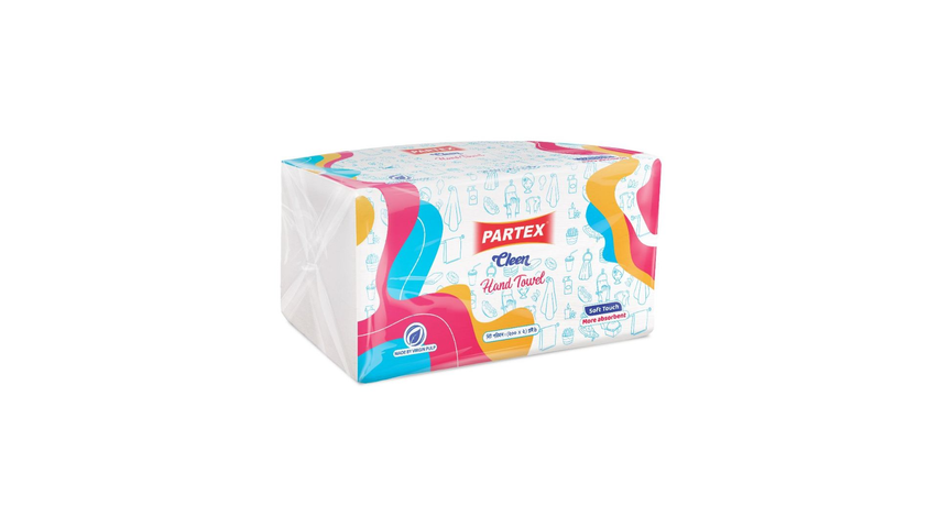 Partex Hand Towel 200 pcs x 2 ply (white)