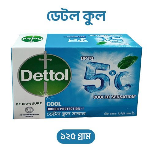 Dettol Cool Soap 125g | শীতল অনুভূতিতে জীবাণুমুক্ত ত্বক